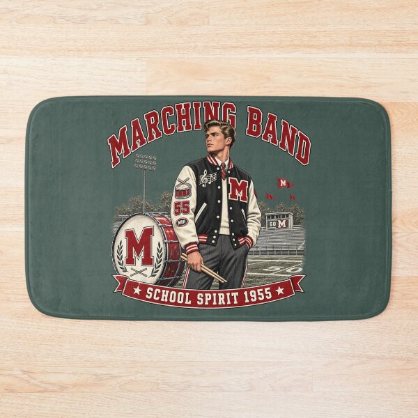 Item preview, Vintage 1955 Marching Band School Spirit designed and sold by Normandy Road Heritage™ - Vintage Garage Art.