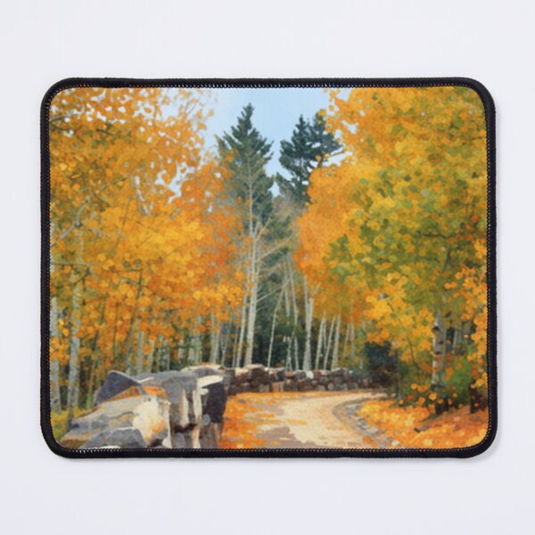 Item preview, Autumn Path Watercolor Print, Telluride Colorado, Fall Landscape Wall Art designed and sold by The Better Days Company.