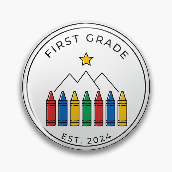 Item preview,  First Grade PNG - Crayon Forest Badge - First Day Of First Grade Shirt  Primary Colors designed and sold by ismai6.