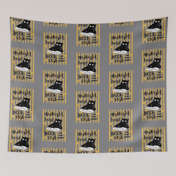 Item preview, Cute Black Cat Reading, Midnight Hour Book Club, Love Cats and Books, One More Chapter, Bookish designed and sold by Forevermore.