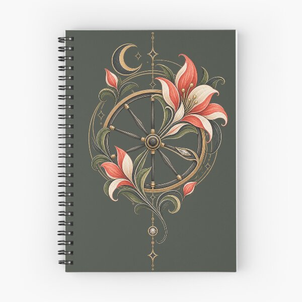 Item preview, Wheel Bloom Geometric Botanical Folk Art designed and sold by StoneOak.