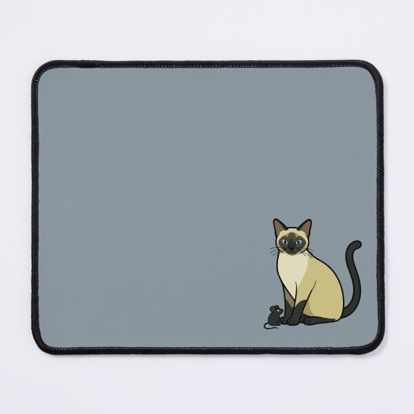 Item preview, Siamese Cat with Mouse - Cute Funny Siamese Cat Lover Art designed and sold by SundayFunniesCo.