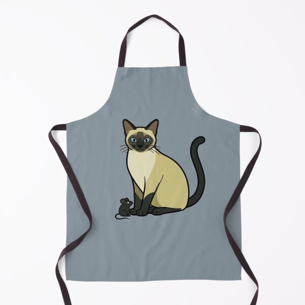 Item preview, Siamese Cat with Mouse - Cute Funny Siamese Cat Lover Art designed and sold by SundayFunniesCo.