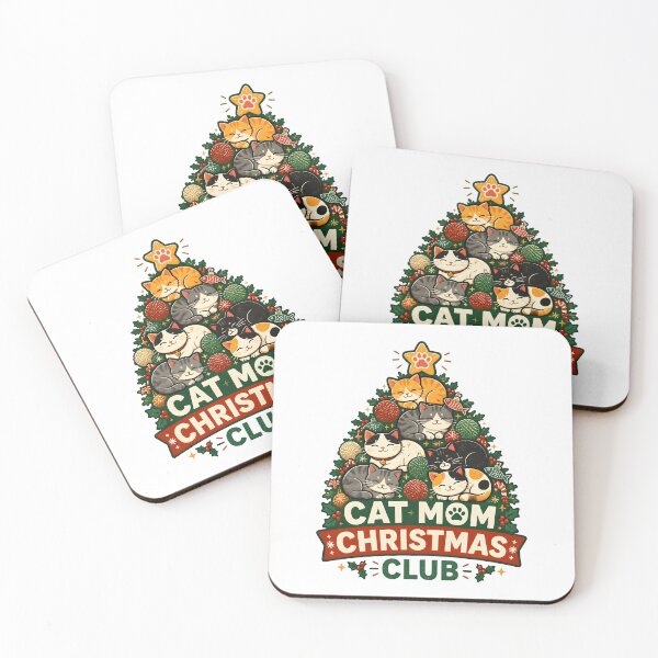 Item preview, Cat Mom Christmas Club Cute Feline Holiday Tree Design designed and sold by KristenosNehk.