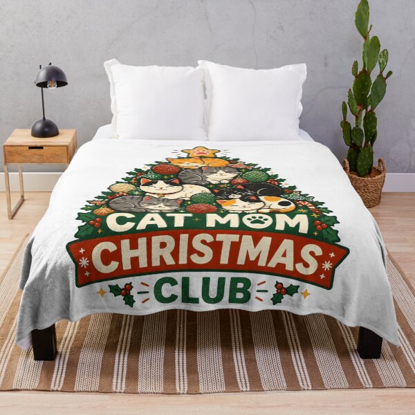 Item preview, Cat Mom Christmas Club Cute Feline Holiday Tree Design designed and sold by KristenosNehk.
