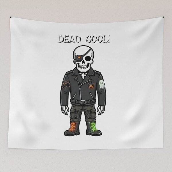 Item preview, Dead Cool Skeleton Biker | Halloween designed and sold by GuildedWordGraphics.