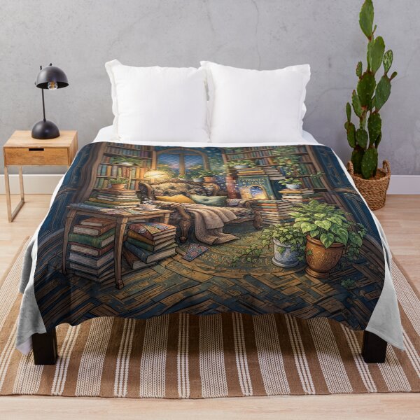 Artikelvorschau, Whimsical Easy Chair Surrounded By Books entworfen und verkauft von Home Decor Art.