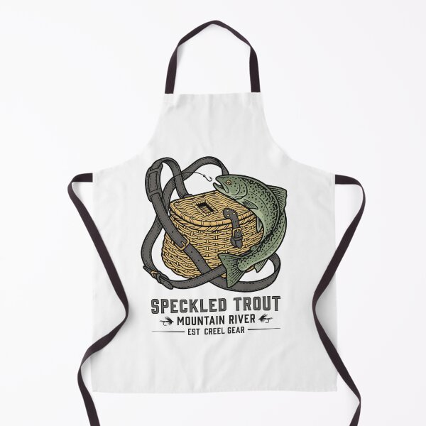 Item preview, Vintage Wicker Fishing Creel Speckled Trout Mountain River Angler Aesthetic designed and sold by Animer-art1.