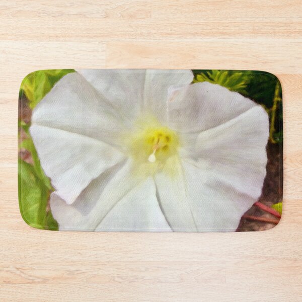 Item preview, White Morning Glory Botanical Canvas Painting designed and sold by Pamela Storch.