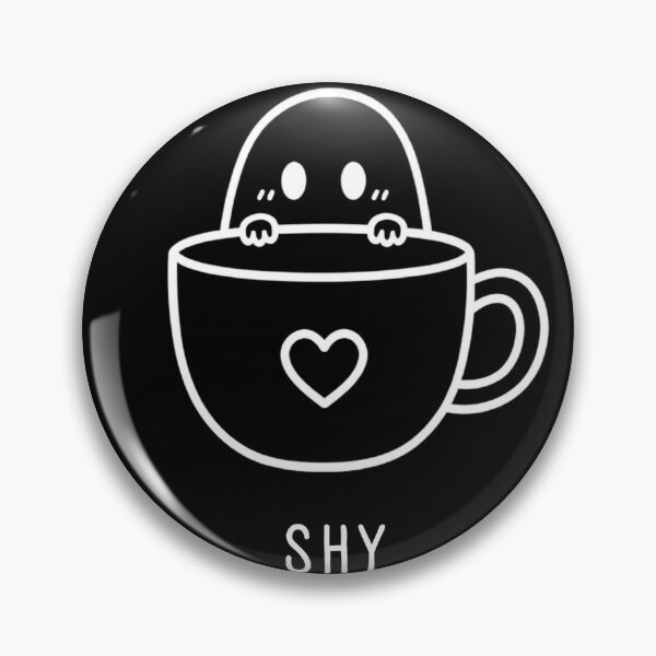 Item preview, Shy Ghost Coffee – Cute Introvert Kawaii Minimalist Design designed and sold by SakuraHQ.