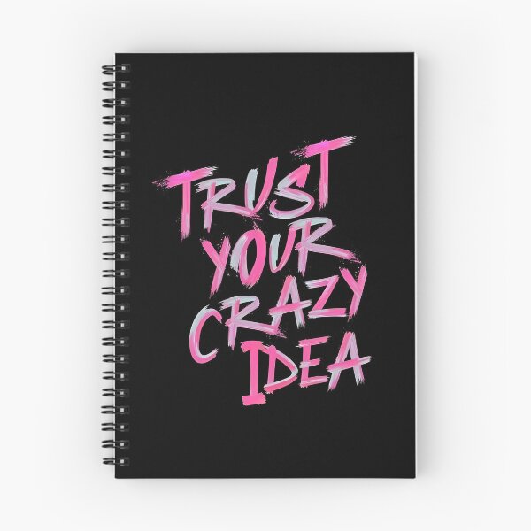 Item preview, Trust Your Crazy Idea – Bold Pink Motivational Quote Typography designed and sold by Dyan4.