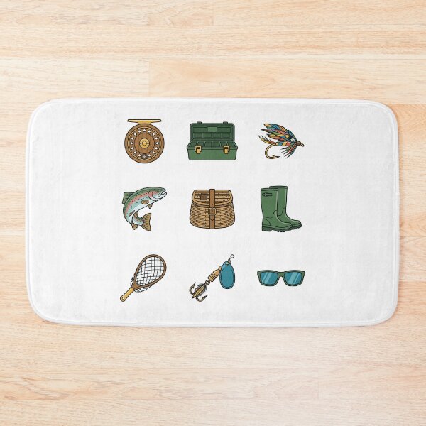 Item preview, Fly Fishing Gear Tackle Box Rainbow Trout Waders Angler Sticker Pack designed and sold by Animer-art1.