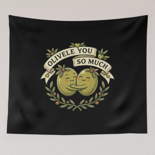 Item preview, Olive You So Much Black designed and sold by domostore.