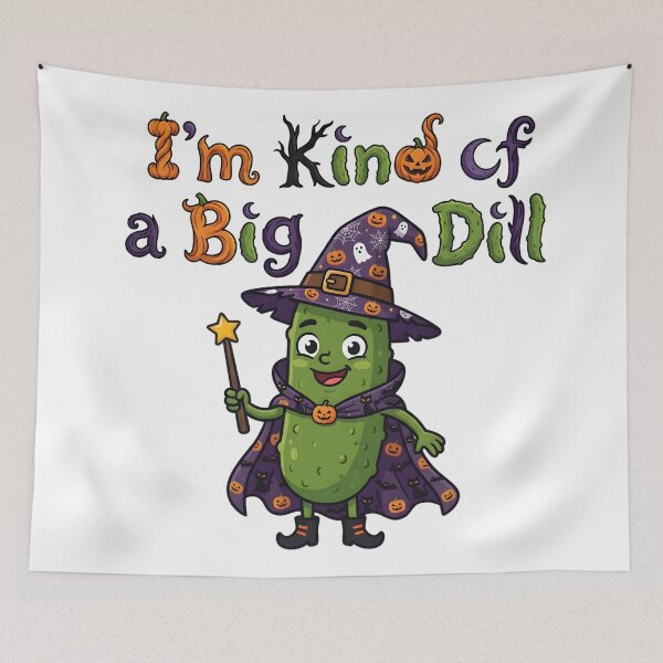 Item preview, I'm Kind of a Big Dill Halloween Pickle designed and sold by GuildedWordGraphics.