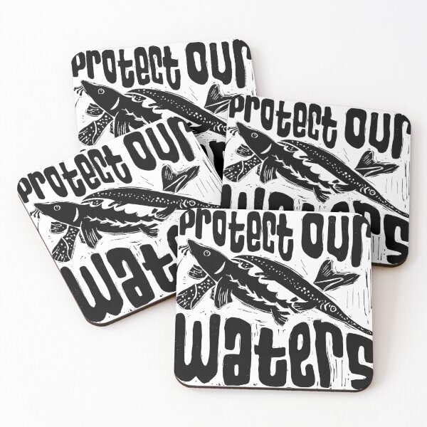Item preview, Protect Our Waters in Black designed and sold by E Jeninga Designs.