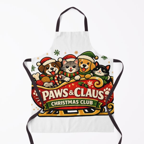 Item preview, Paws & Claus Cute Pet Sleigh Christmas Design designed and sold by KristenosNehk.