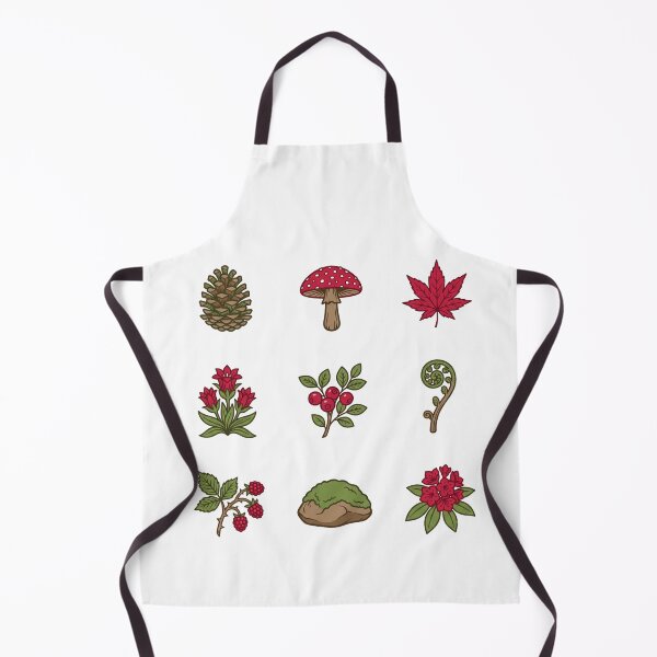 Item preview, Woodland Flora Forest Foraging Botanicals Mushroom Fern Pinecone Sticker Pack designed and sold by Animer-art1.