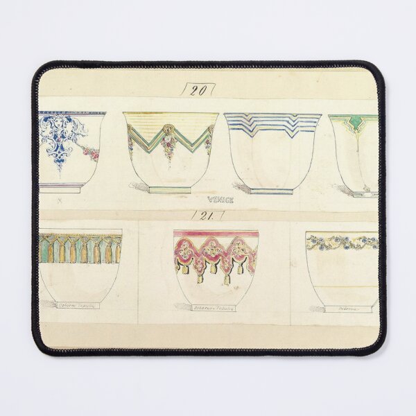 Item preview, Vintage Teacups Sketches 1845 designed and sold by AnimaliaStar.