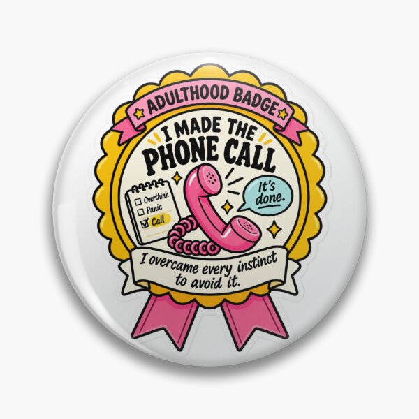 Item preview, Adulthood Badge: I made the call designed and sold by Little Wunderer & Co..