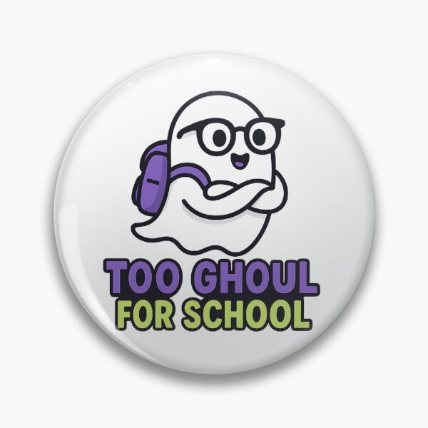 Item preview, Too Ghoul For School Cute Ghost Back To School Halloween Pun designed and sold by QCena.