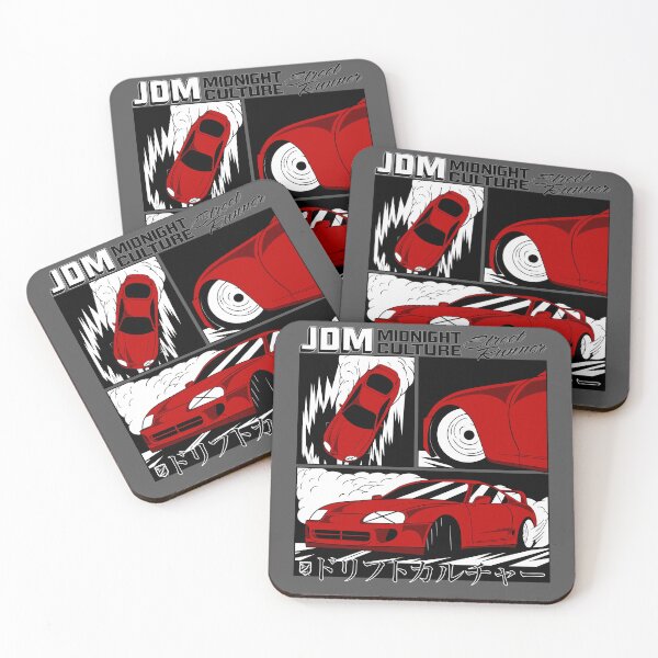 Item preview, Mk4 Supra Drifting Comic Book Spread (Red) designed and sold by Demetros Design Studio.