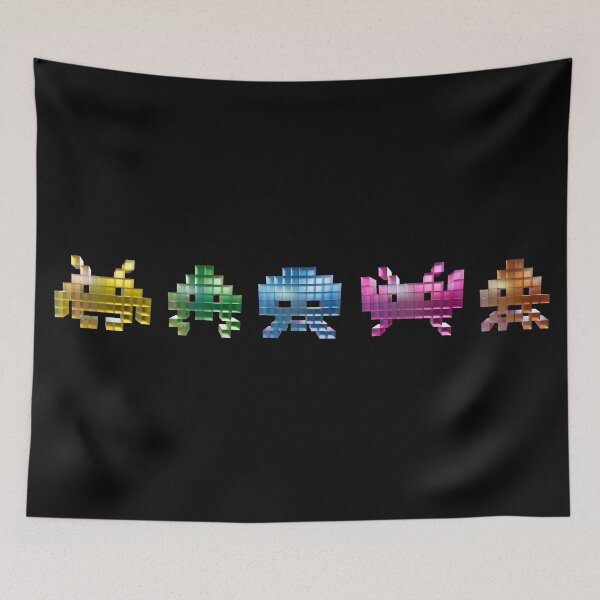 Item preview, Voxel Retro Arcade Invaders 8-Bit Pixel Art designed and sold by Eber-Store.
