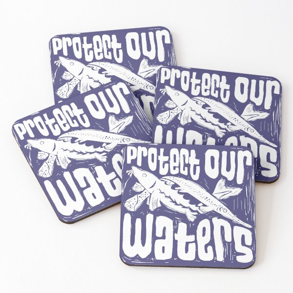 Item preview, Protect Our Waters in White designed and sold by E Jeninga Designs.