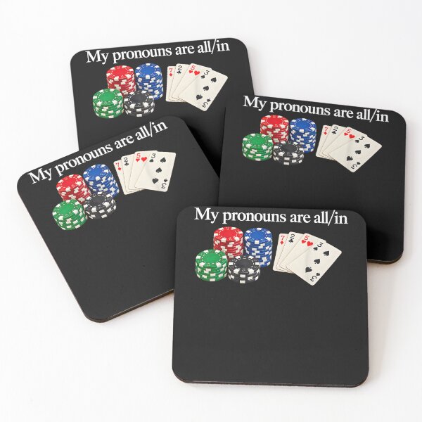 Item preview, My Pronouns are All in Funny Poker Player Gambling  designed and sold by leevekaArt.