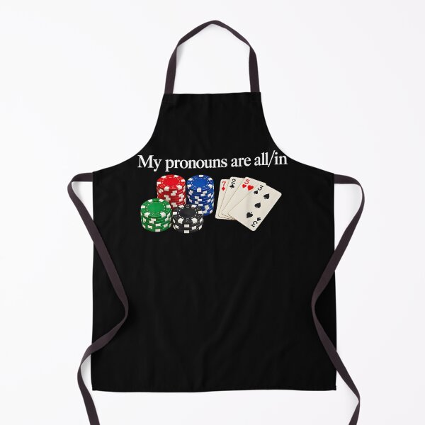 Item preview, My Pronouns are All in Funny Poker Player Gambling  designed and sold by leevekaArt.