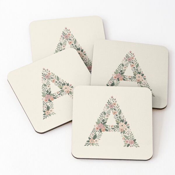 Item preview, Decorative Floral Letter A Botanical Monogram designed and sold by ITCHAWAWAA.