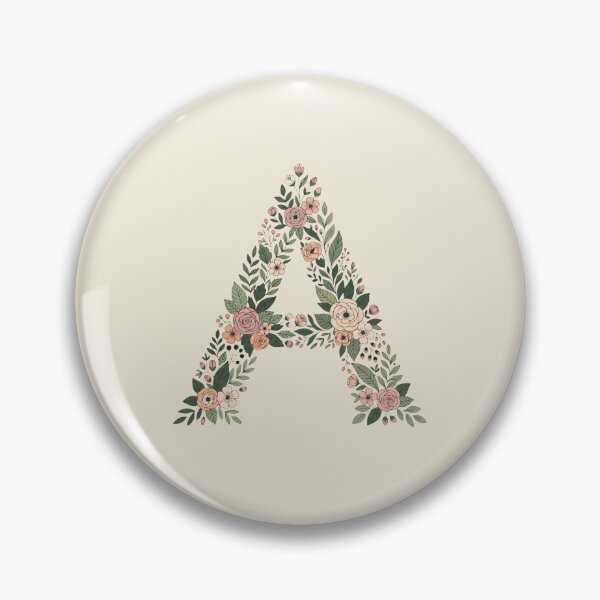 Item preview, Decorative Floral Letter A Botanical Monogram designed and sold by ITCHAWAWAA.