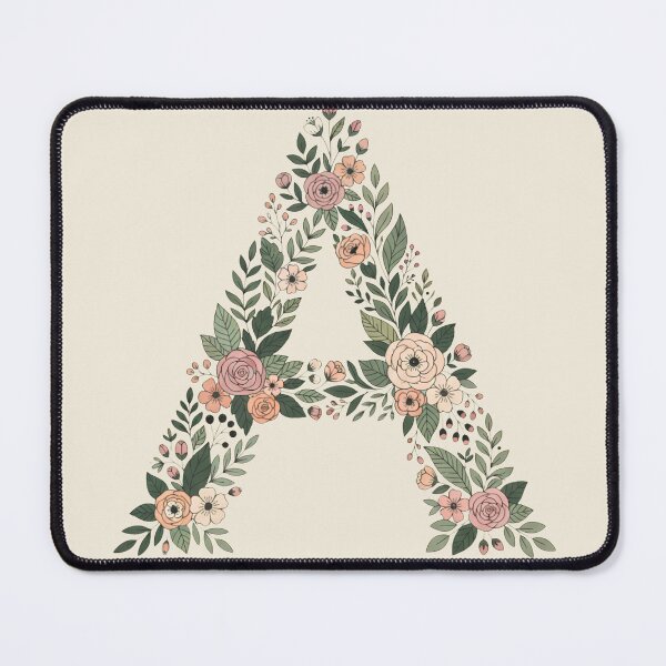 Item preview, Decorative Floral Letter A Botanical Monogram designed and sold by ITCHAWAWAA.