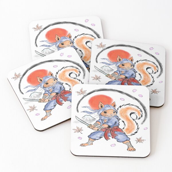 Item preview, Samurai Squirrel 2 designed and sold by SecretSquirrellDesigns.