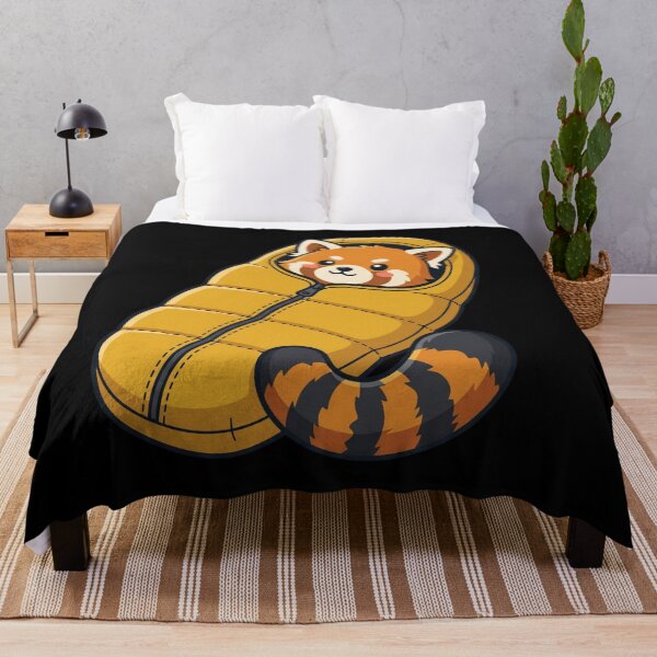Item preview, Cute Kawaii Red Panda Camping Sleeping Bag Cozy Wildlife Chibi Aesthetic designed and sold by Animer-art1.