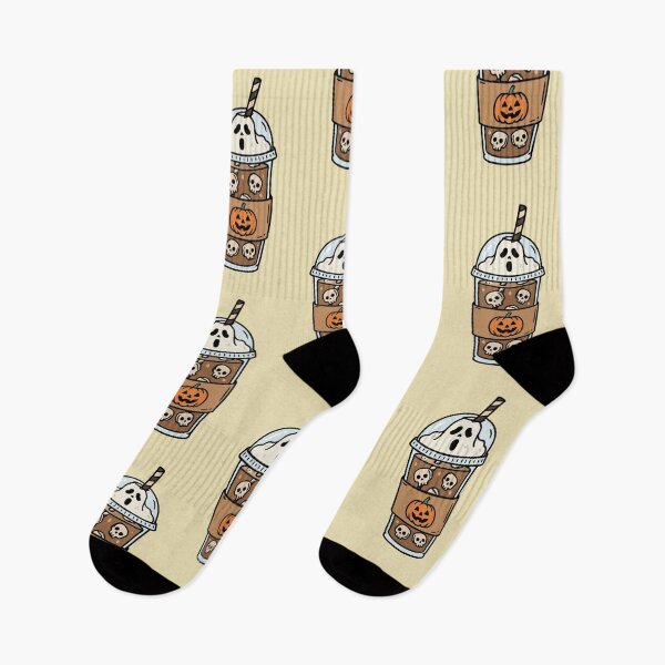 Item preview, Spooky Ghost Pumpkin Iced Coffee designed and sold by wingoo22.