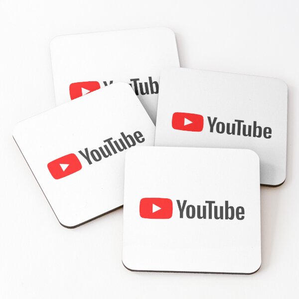 Item preview, YouTube Red Play Button Dark Theme Logo designed and sold by dykhqwiratara.