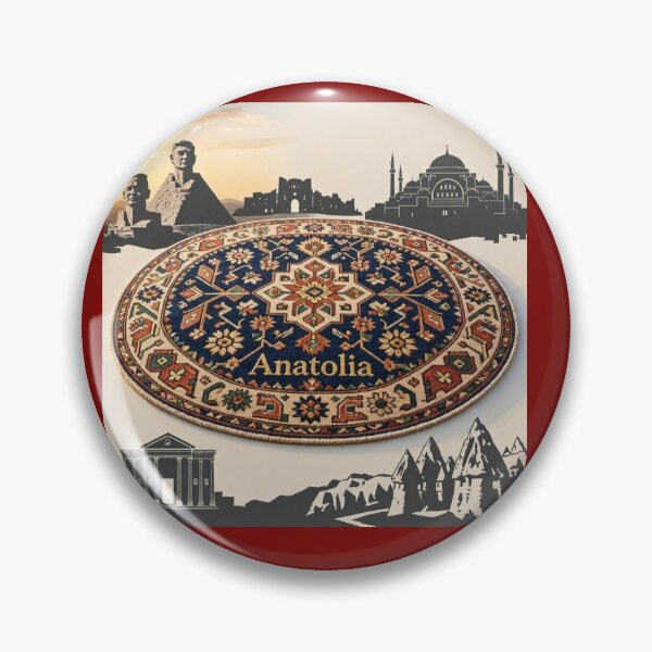 Item preview, Anatolia Turkish Carpet Design with Historical Landmarks designed and sold by Breezes-of-Ida.