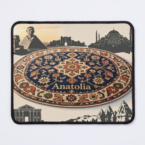 Item preview, Anatolia Turkish Carpet Design with Historical Landmarks designed and sold by Breezes-of-Ida.