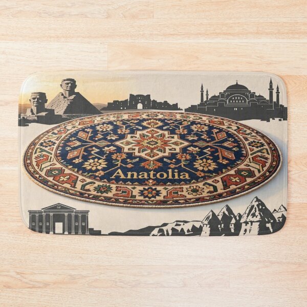 Item preview, Anatolia Turkish Carpet Design with Historical Landmarks designed and sold by Breezes-of-Ida.