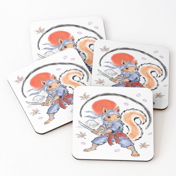 Item preview, Samurai Squirrel designed and sold by SecretSquirrellDesigns.