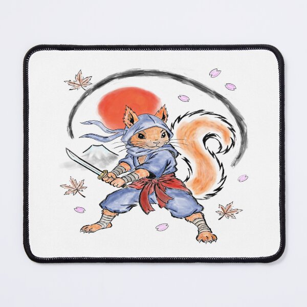 Item preview, Samurai Squirrel designed and sold by SecretSquirrellDesigns.