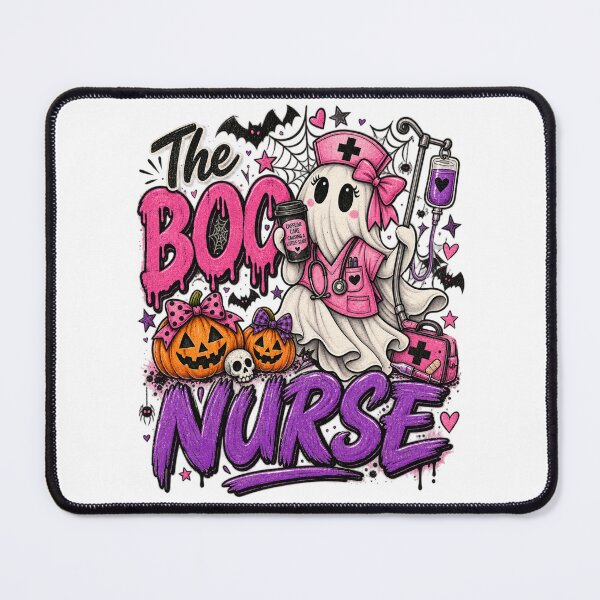 Item preview, The Boo Nurse Halloween Shirt | Funny Spooky Nurse Ghost Design designed and sold by ChloeCreativeSpace.