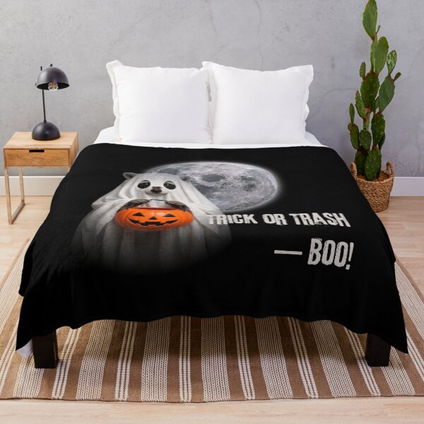 Item preview, Raccoon Halloween Trick or Trash Boo designed and sold by Nacho Average Designs.
