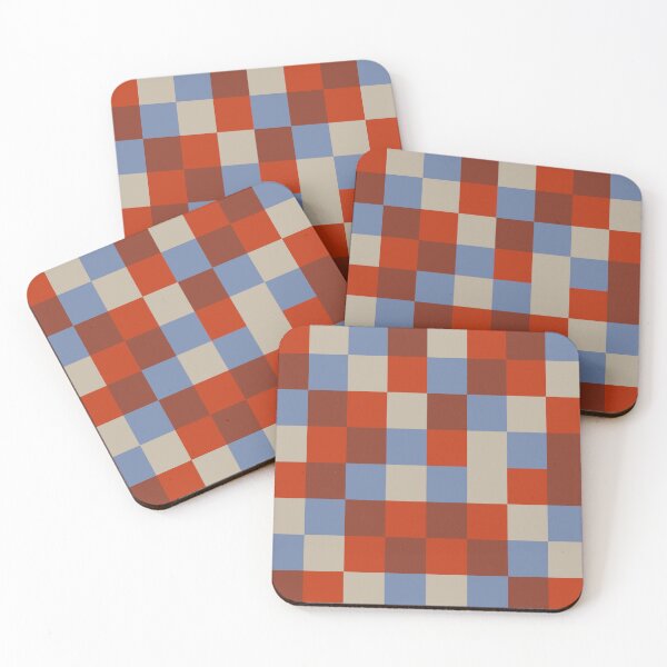 Item preview, Pixel Blocks Terracotta Grid Art designed and sold by PoeticRecipeST.