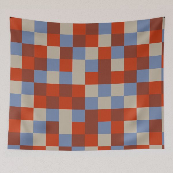 Item preview, Pixel Blocks Terracotta Grid Art designed and sold by PoeticRecipeST.