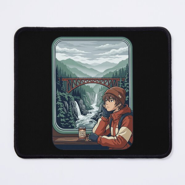 Item preview, Anime Train Journey Mountain Scenic Window Canned Coffee Aesthetic designed and sold by Animer-art1.