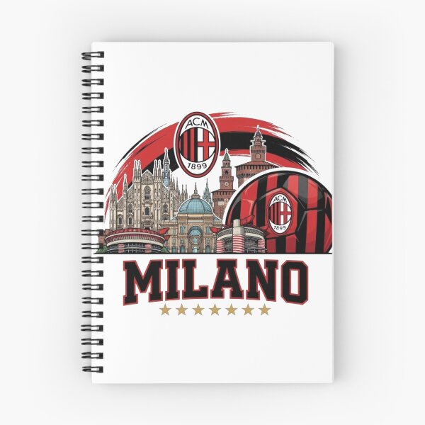 Item preview, AC Milan Milano Skyline Football Crest Art designed and sold by annaarthk.