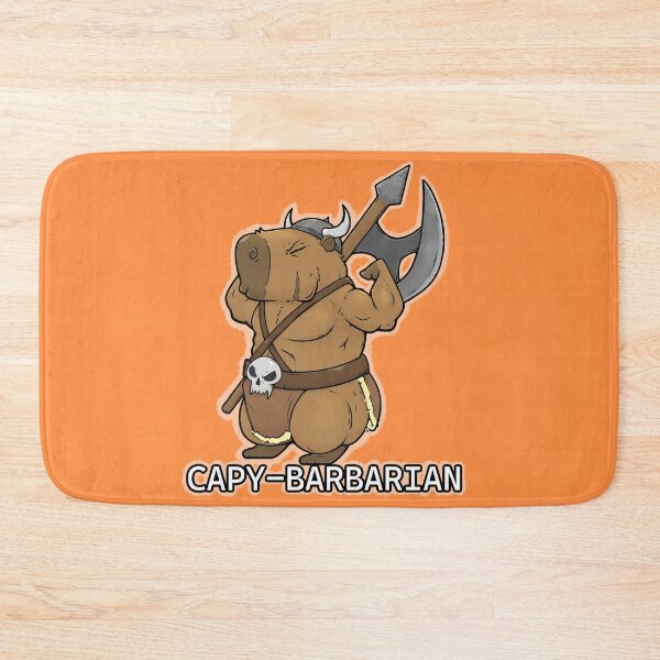Item preview, Capybara Barbarian  designed and sold by Vampirebunnystu.