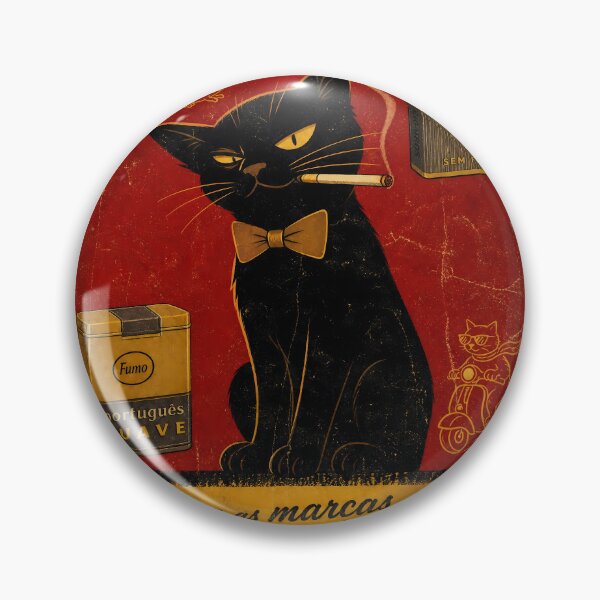 Item preview, Vintage Smokes Cat designed and sold by PurrfectHome.