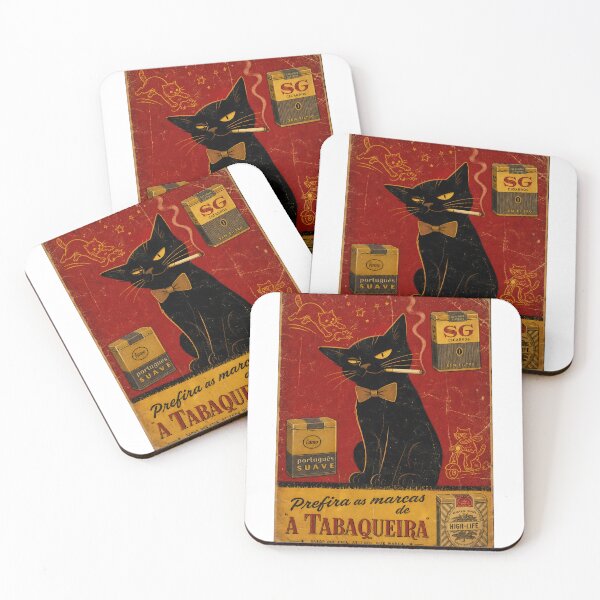 Item preview, Vintage Smokes Cat designed and sold by PurrfectHome.